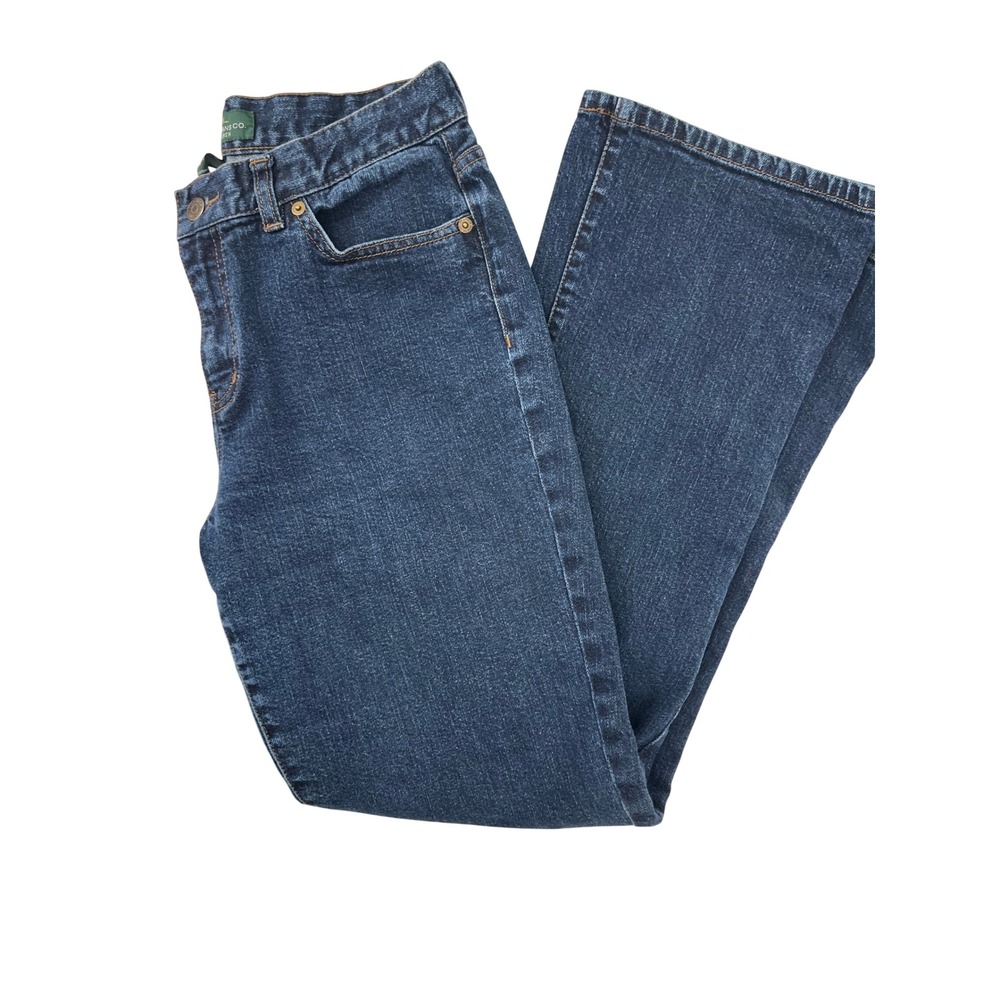 Lauren Ralph Lauren Classic Bootcut Jeans Women 6 Indigo Dark Wash Stretch Denim